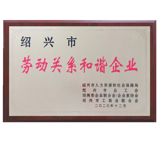Enterprises with harmonious labor relations-Shengzhou Shuanggang Electric Co., Ltd