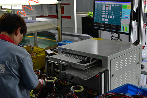 Stator synthesis test bench-Shengzhou Shuanggang Electric Co., Ltd